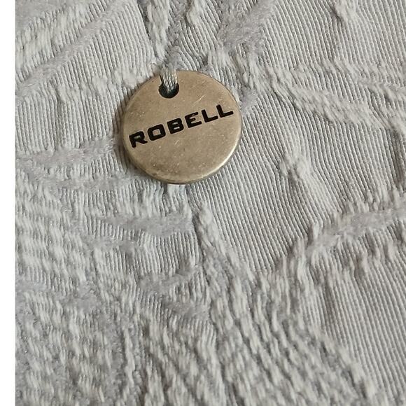 Robell Marie 07 Pull-on Slim Fit Pants Textured Capri Cropped Trouser US 10 - Picture 9 of 9